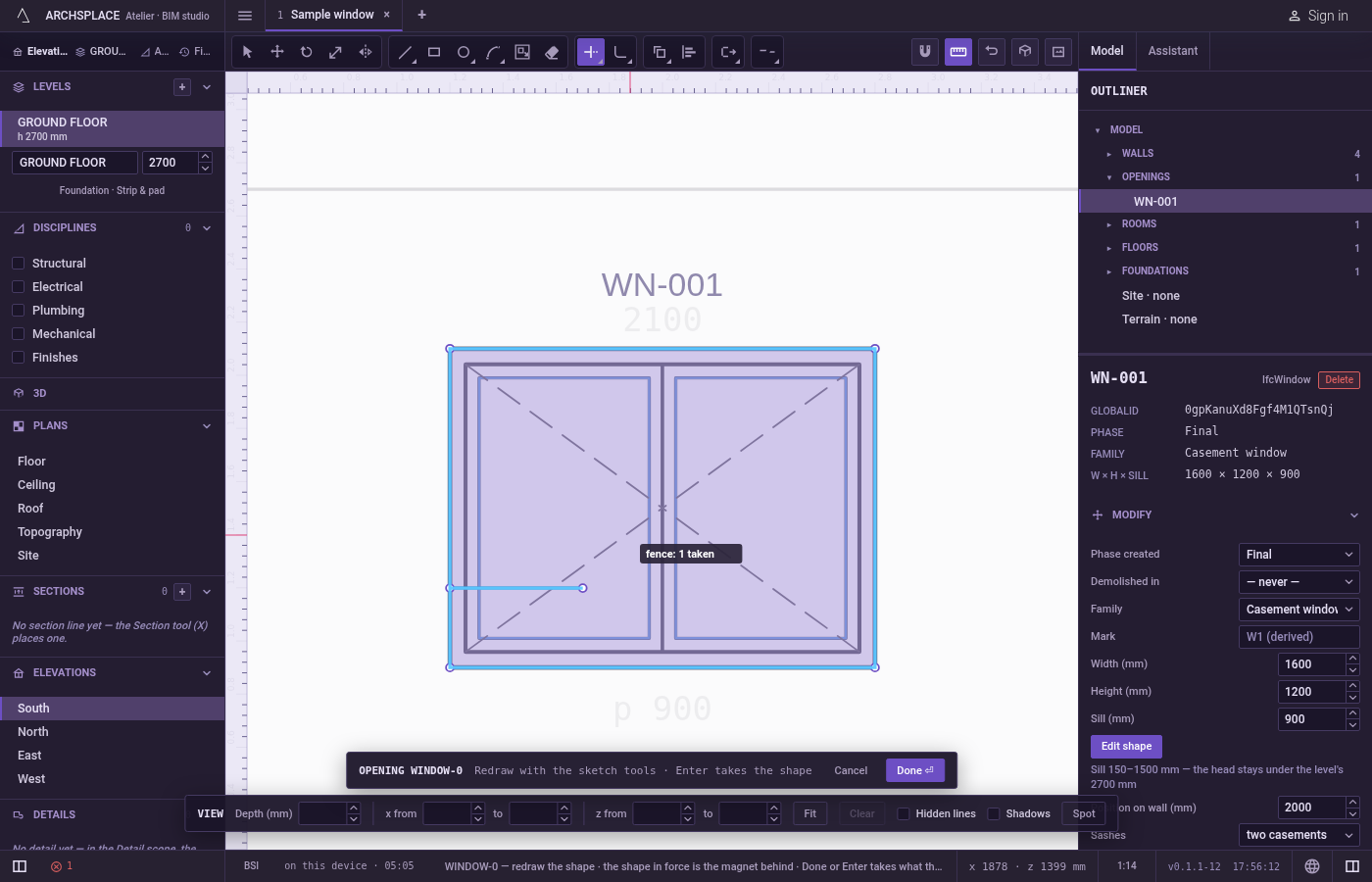 Or draw a fence. Press F, then click the points of a line that crosses the parts to take away, and press Enter.