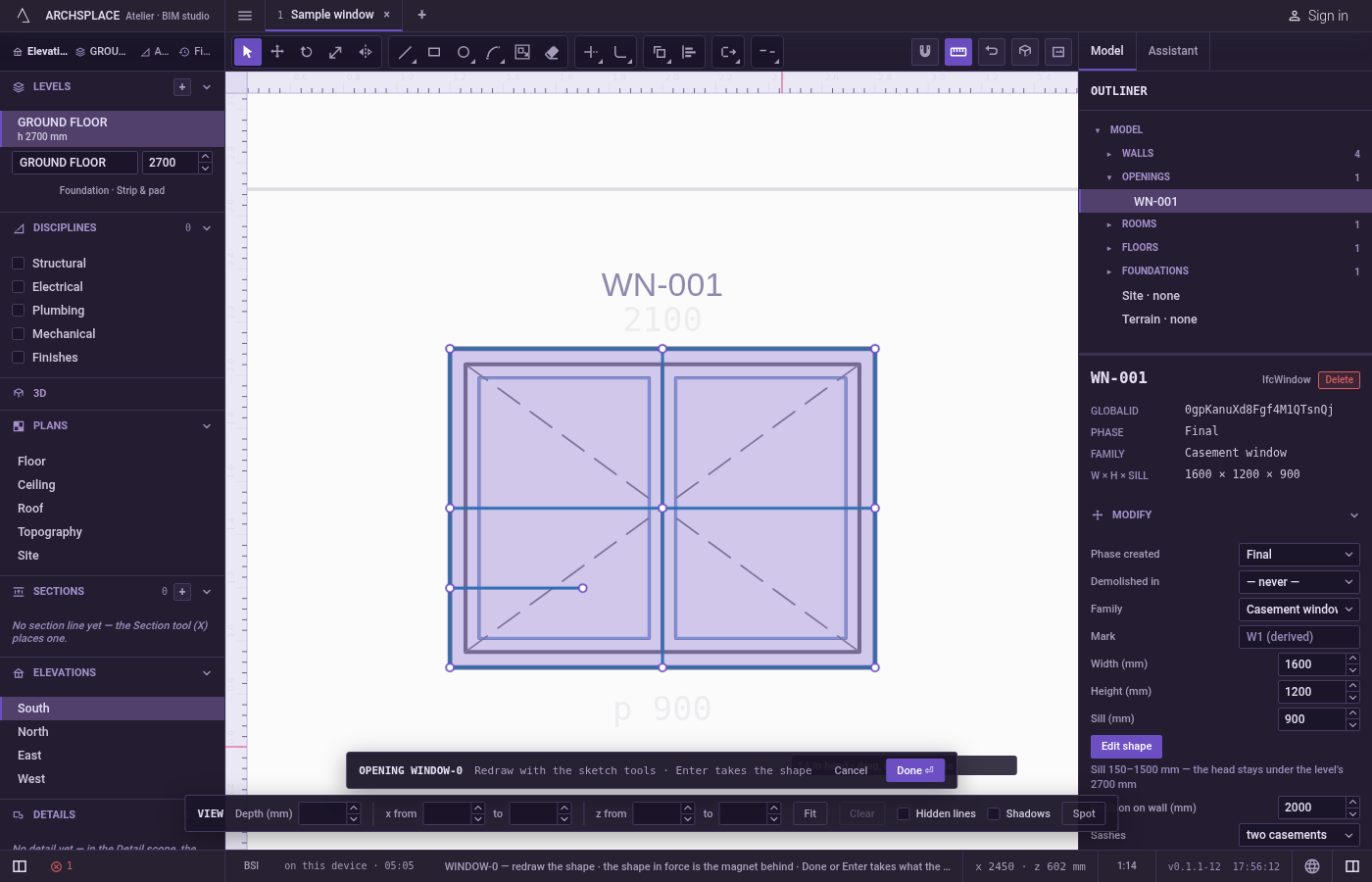 Choose the cutting lines, if you want. In the sketch editor (see Select for the ways in), select the lines that should cut with Select.