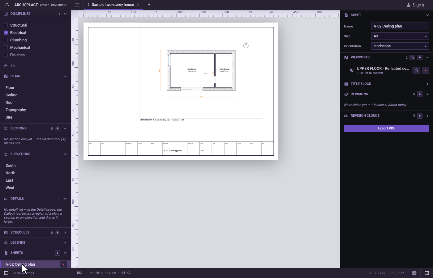 Put it on a sheet. A sheet's viewport can show any of these plans, with overlays of its own.