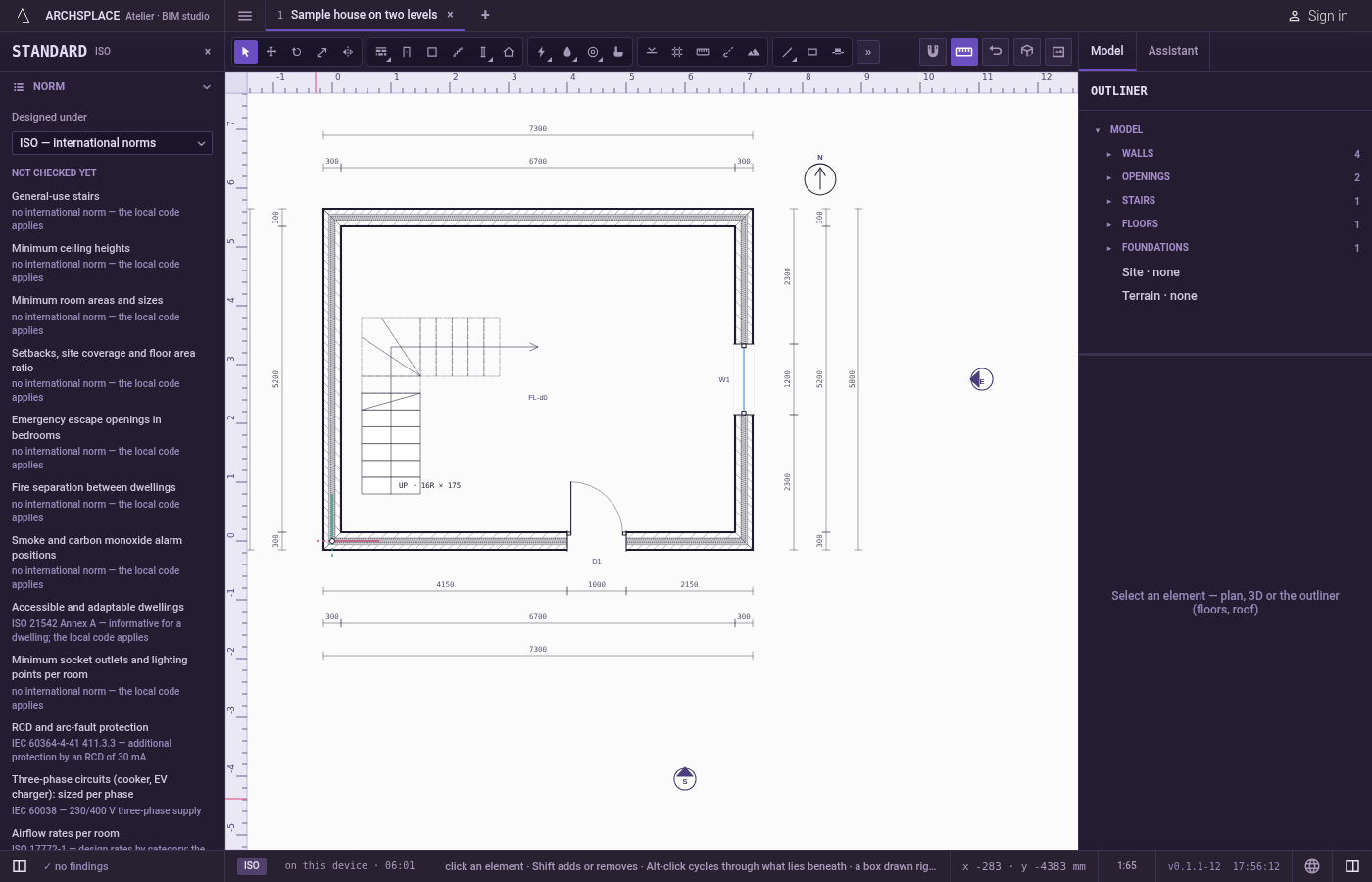 Undo if needed. Press Ctrl+Z: the project is back under ISO, as it was, in one step.